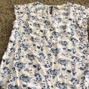 Silk floral top